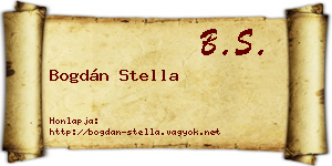 Bogdán Stella névjegykártya